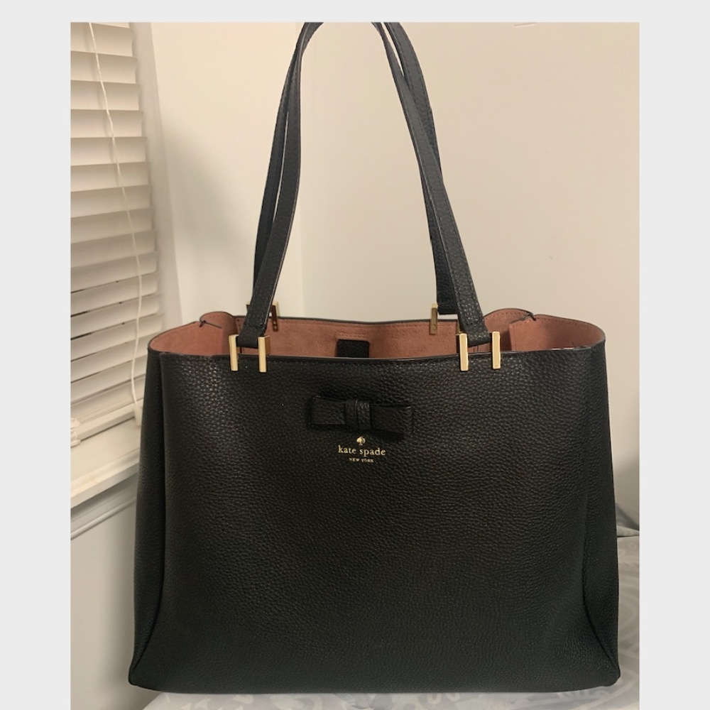 Black Kate Spade Tote Bag (Pershing Street Nell)
